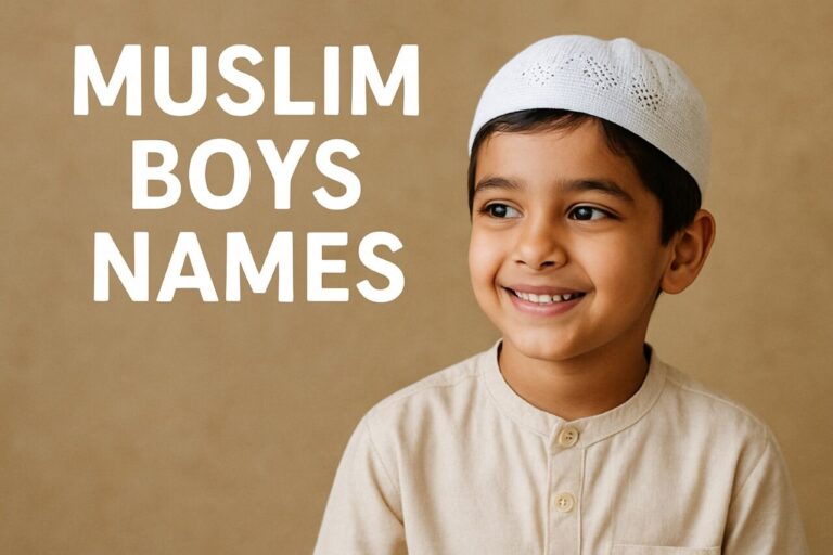 Popular Muslim Boys’ Names with Meanings in English & Urdu